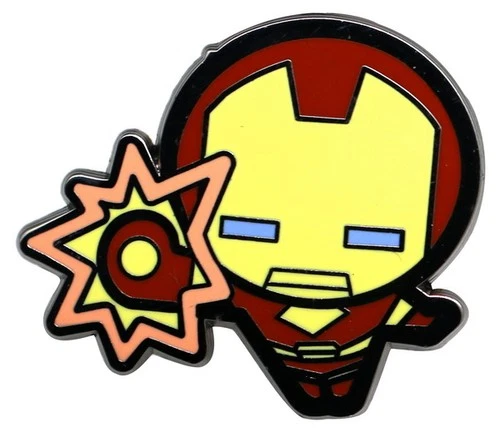 2015 Disney Marvel Kawaii Art Collection Mystery Pouch Iron Man Pin Rare
