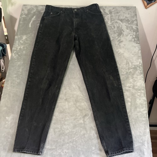 Vtg. Levi’s 550 Orange Tab Jeans 36x34 Black Made In USA Relaxed Fit Tapered - Picture 5 of 11