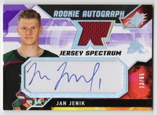 2021-22 SPx Rookie Autograph Jersey Spectrum #JJ Jan Jenik 13/65