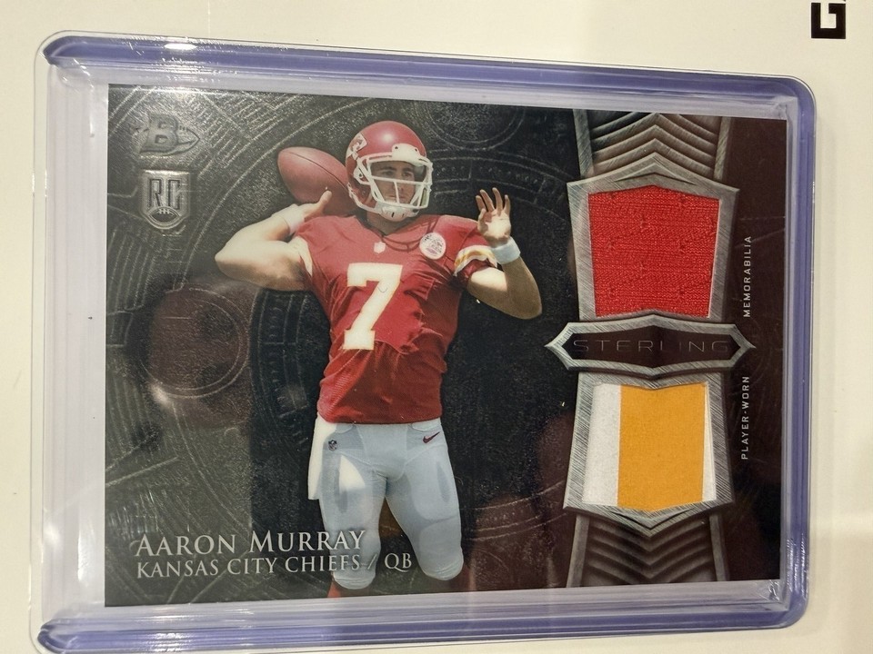 2014 Bowman Sterling Aaron Murray #BSRDR-AMU Relics Kansas City Chiefs