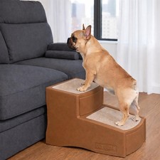 Pet Gear Easy Step II Pet Stairs, 2 Step, Latte  For Cats/Dogs Up To 75-Poun...