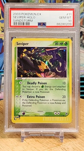 Seviper #11 Holo PSA 10 GEM MINT Sandsturm 2003 Pokemon Ex Sandsturm Pokémon TCG