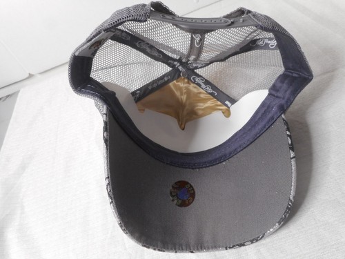 Don Ed Resistente Bordado GRIS Camionero Sombrero Malla Calavera Mata Amores Lentamente - Imagen 9 de 11