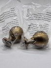 Pedestal Ball Finial - Gilt Iron - Set Of 2