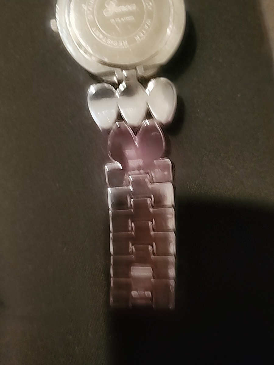 Genoa 18K White Gold IP Plating Crystals Watch | eBay display picture 1