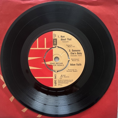 Adam Faith - What Do You Want / Lonely Pup 7” 4 Track EP PROMO TESTED VG+ VIDEO - Picture 4 of 6