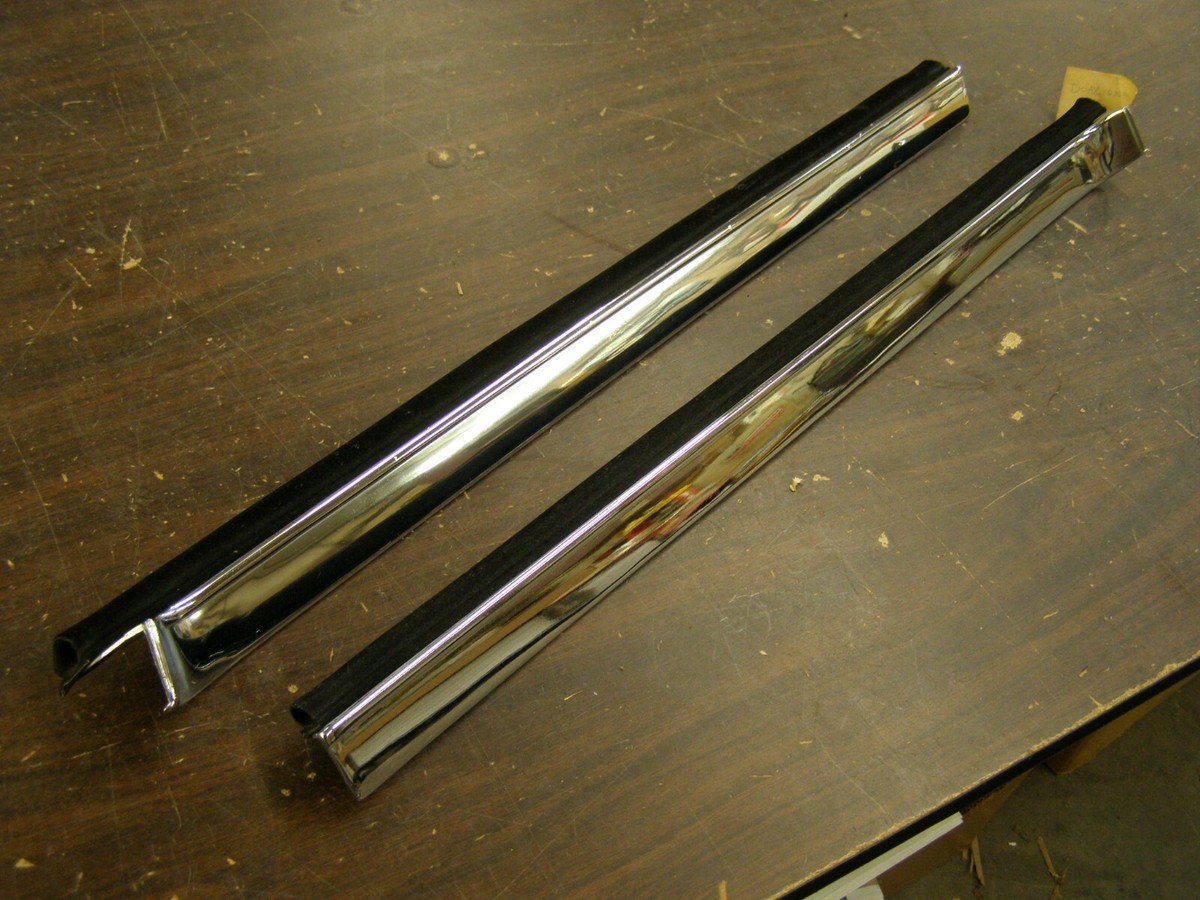 NOS OEM Ford 1970 Galaxie 500 XL Fastback Quarter Window Mouldings