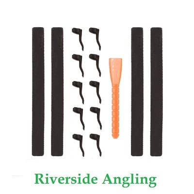 Zig Rig Kit 15pc Black Zig Foam Aligners Carp Fishing Tackle Rigs Pop Up Bait