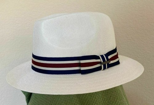 STETSON SALE * NEUER HERREN FEDORA HUT * 1 L * SCHATTIGER PANAMA STIL SAFARI GOLF UPF50