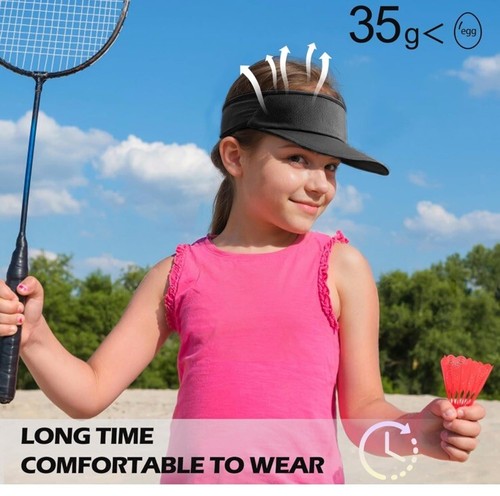 Sukeen Kids Sun Visor Hats for Girls Boys,Lightweight Sports Hat UPF50+ - Picture 2 of 4