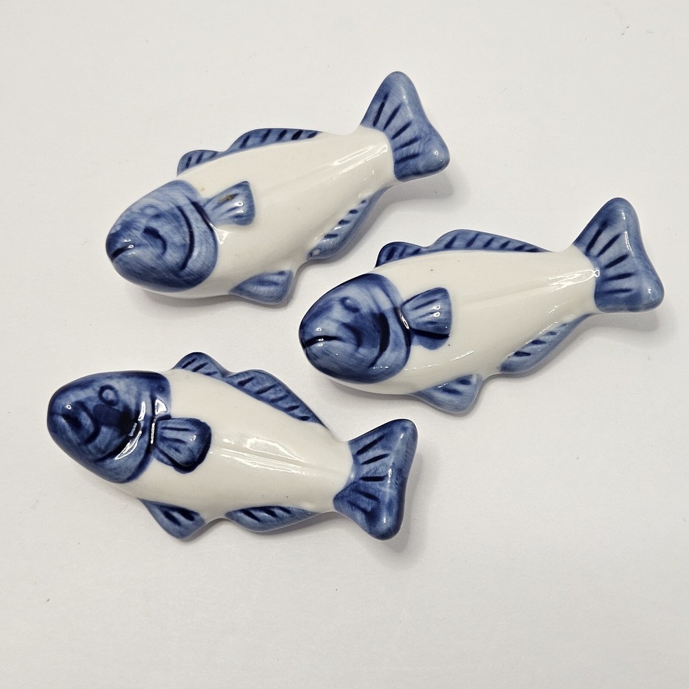3 Pcs Decorative Koi Fish Chopstick Rests for Tableware