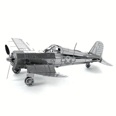 Metal Earth F4U Corsair US Fighter Plane 3D DIY Model Building Kit Aircraft