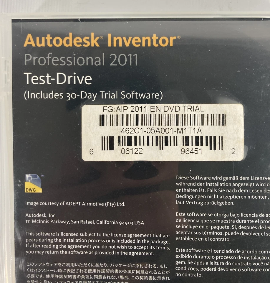 Autodesk Inventor Professional 2011 Test-Drive 30 Day Trail Discs Only - Image 4 of 4