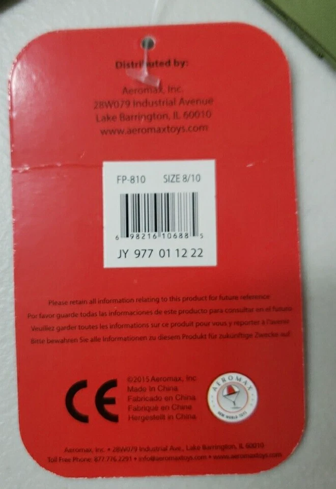 Aeromax Jr. Fighter Pilot Suit with Embroidered Cap, Size 8/10 Olive Green - Image 4 of 4