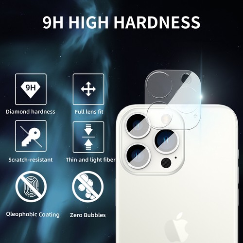 For iPhone 14/ Pro Max 10D Cover Tempered Glass Screen Protector Lens Cover Lot - Picture 11 of 16