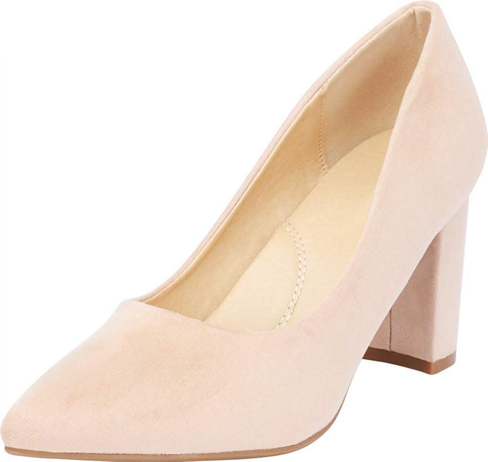 Cambridge Select Women's Classic Classic Classic Pointed Toe Chunky Block Heel Pump 2b18c1 Cambridge Select Women's Classic Classic Classic Pointed Toe Chunky Block Heel Pump 2b18c1