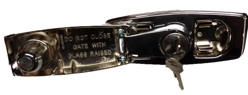 Rear Tailgate Window Crank Handle with lock, clutch, & pad fits 1973-89 Blazer