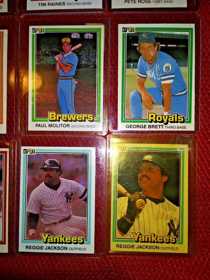 1981 ВИНТАЖНЫЙ MLB DONRUSS FLEER ЛОТ ИЗ 20: HENDERSON RAINES RCS HOFS VAR И МНОГОЕ ДРУГОЕ - Изображение 3 из 4