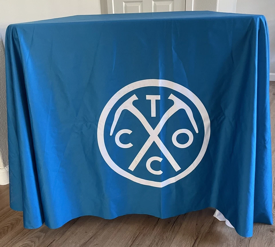 Tin Cup Colorado Whiskey Table Cloth Cover Rare Man Cave Home Bar Distillery - Image 2 of 4