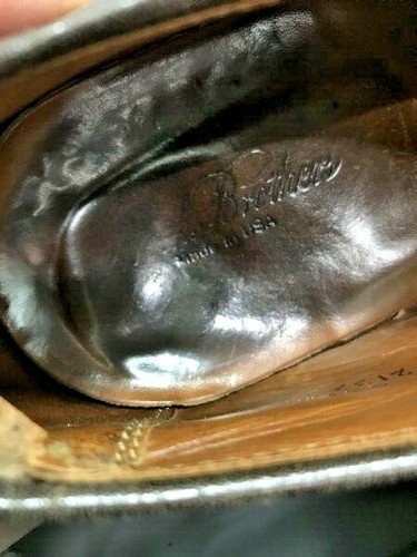 Mens BROOKS BROTHERS x Alden Horween Cap Toe Straight Tip Sz 9 D Brown - Picture 6 of 9