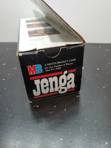 Vintage Classic 1986 Jenga Wood Block Game Milton Bradley Box Only - Picture 5 of 5