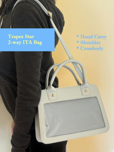 Elegant Trapez Star Ita Bag Shoulder Carry Top Handle Crossbody Bag - Picture 9 of 14