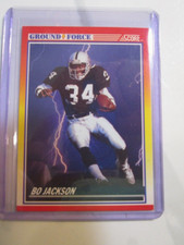 1990 Score Bo Jackson Ground Force Insert #330 Oakland Raiders