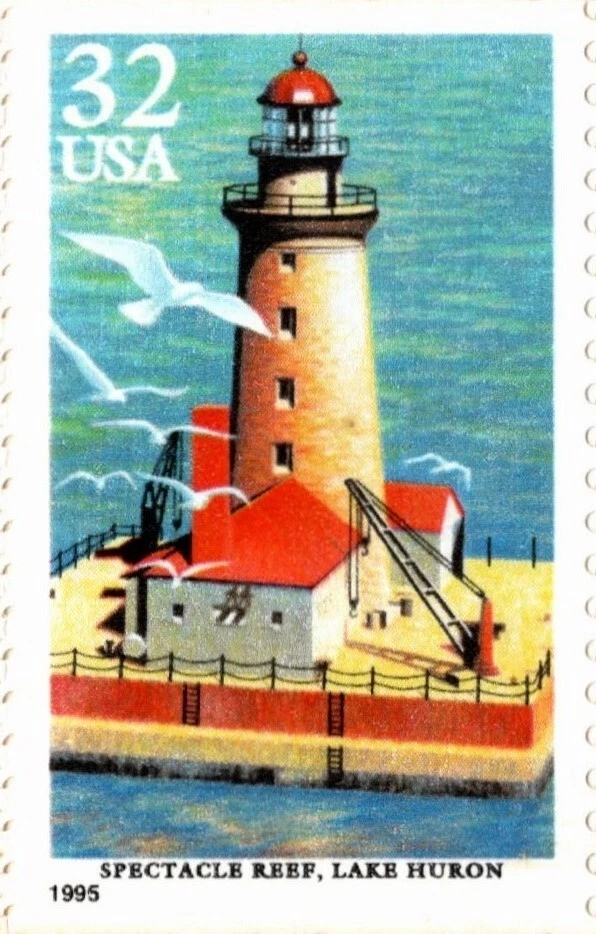 USA 1995 LIGHTHOUSES OF THE GREAT LAKES 20 STAMP 32 CENT BOOKLET SCOTT 2973a MNH - Image 4 of 4