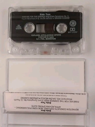 Copland - Appalachian Spring Fanfare N.Y. Phil Bernstein (Cassette) TESTED - Picture 5 of 5