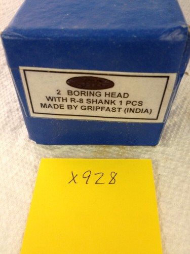 NEW 2'' PRECISION ADJUSTABLE BORING HEAD WITH R8 SHANK w. 1/2" holes (X928) - Picture 7 of 7