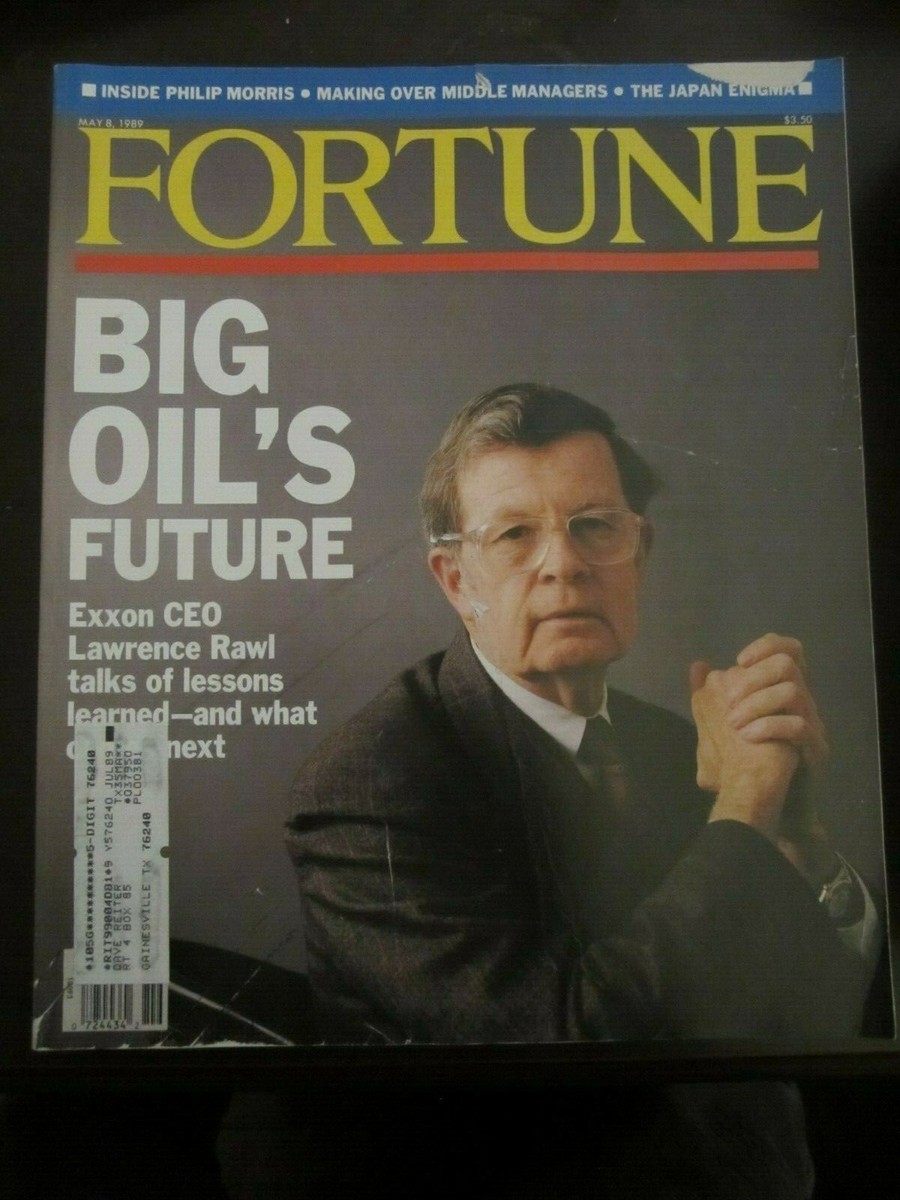 Fortune Magazine May 1989 Big Oil's Future Exxon CEO