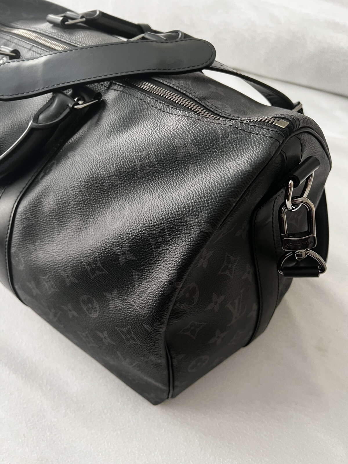 Louis Vuitton Monogram Eclipse Keepall Bandoulier… - image 7