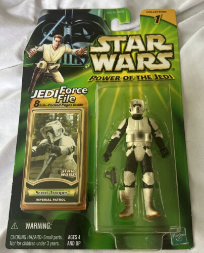 Star Wars Power of the Jedi 3.75” Imperial  Scout Trooper Figure Hasbro 2000 - Picture 1 of 3