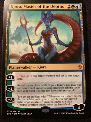 Kiora, Master of the Depths 1x FOIL BFZ MTG Battle for Zendikar Mythic MINT Kiora, Master of the Depths 1x FOIL BFZ MTG Battle for Zendikar Mythic MINT