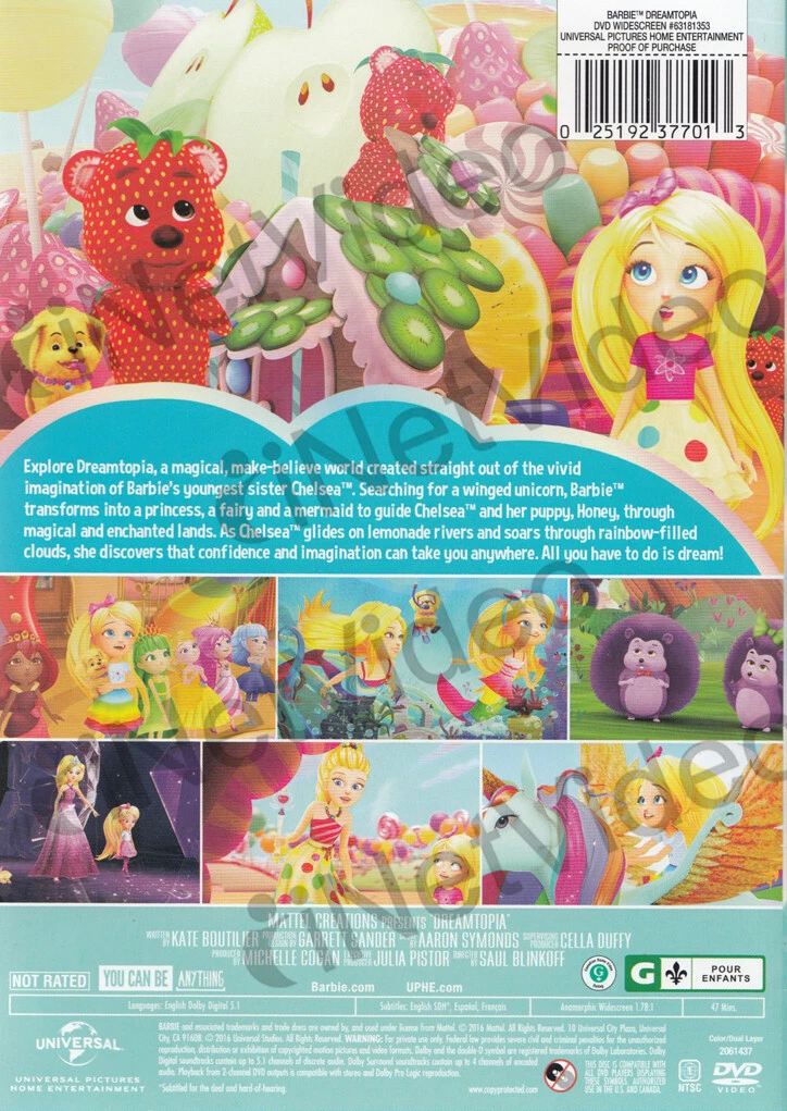 Barbie dreamtopia dvd new arrivals