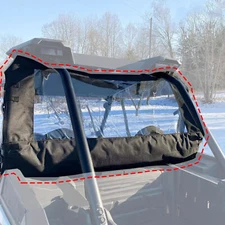 Soft Rear Windshield For Polaris RZR 900/1000 Turbo 2014-2021 Back Window