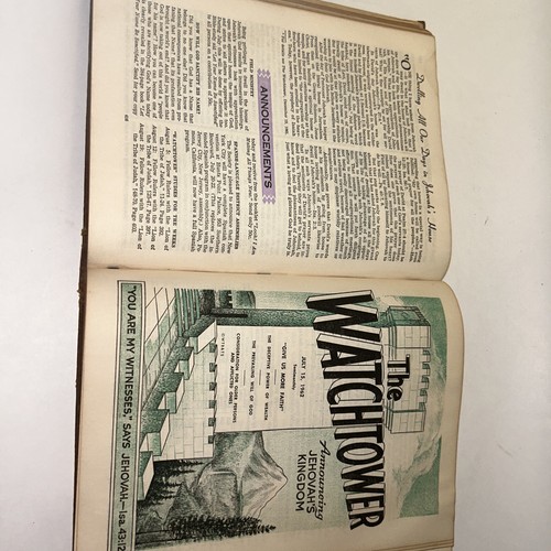 The Watchtower BOUND VOLUME 1962 Jehovah’s Witnesses JW Hardcover - Imagen 8 de 11