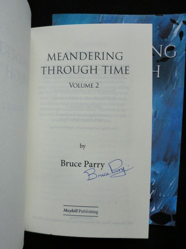SIGNED; BRUCE PARRY; Meandering Through Time (2020-23) 3 Volume Set Poetry Prose - Picture 6 of 24