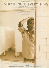Everything Is Everything- Lauryn Hill Johari Newton written lyrical Sheet Music