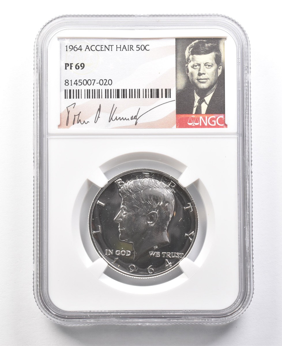1964 Kennedy Half Dollar Accent Hair PF69 NGC *2978 | eBay