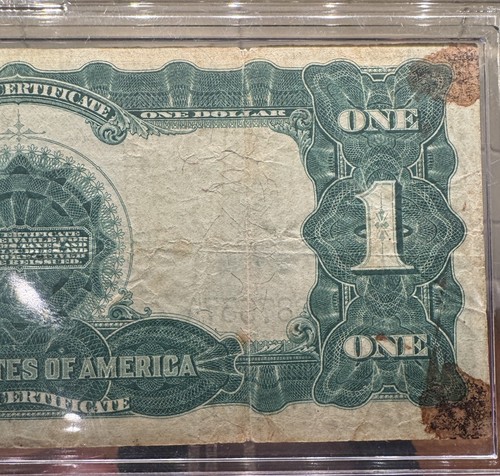 1899 BLACK EAGLE $1 Silver Certificate, See Photos For Condition, Hard Case - Picture 8 of 8
