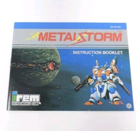 Metal Storm Nintendo Nes 1991 Complete In Box Missing Poster Great Condition See