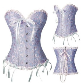 Sexy Womens Lace up Bustier Steampunk Waist Training Lingerie Corset Top Shaper