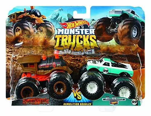 Hot Wheels Monster Demo Doubles Trucks 2 Pack - Styles May Vary