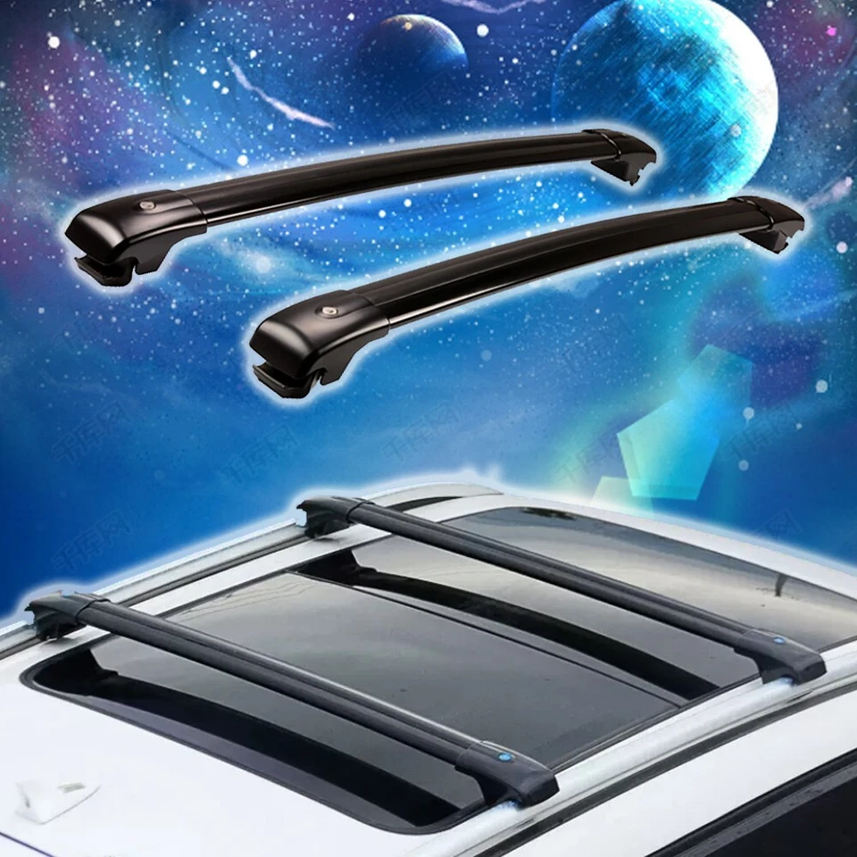 2PCS fit for Land Rover Freelander 2 LR2 2006-2016 lock Roof Rail Rack Crossbar - Image 2 of 4