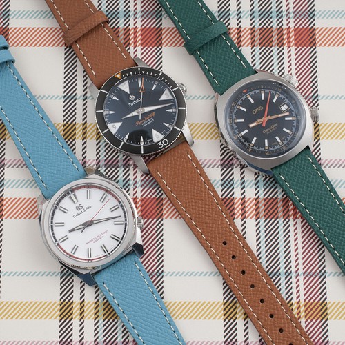 Full Grain Leather Epsom Style Quick Release Watch Straps - Picture 54 of 132