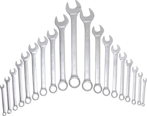 SERIE CHIAVI COMBINATE FISSA E A STELLA CROMATE BGS1219 8-32mm (19 pz) - Foto 2 di 2