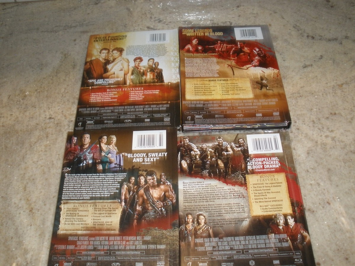 DVD スパルタカス序章+シーズン1～3（シーズン３はBlu-ray）セット DVD スパルタカス序章+シーズン1～3（シーズン3はBlu-ray）セット