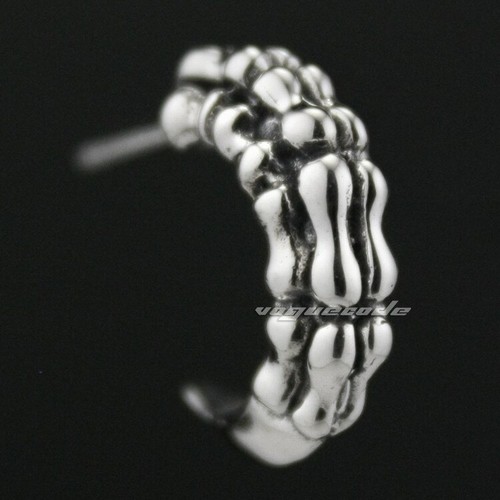 925 Sterling Silver Dragon Claw Stud Earring Charms Jewellery 8M015C - Picture 2 of 9