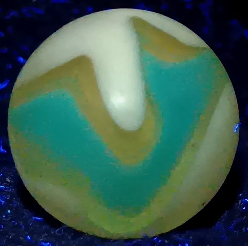 Vintage Vitro Agate, Patch Fancy Conqueror Marble. .62" Mint. Wedding Cake Like. - Picture 2 of 10